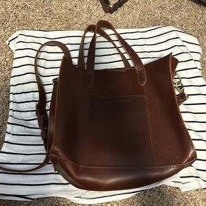 Portland leather tote
